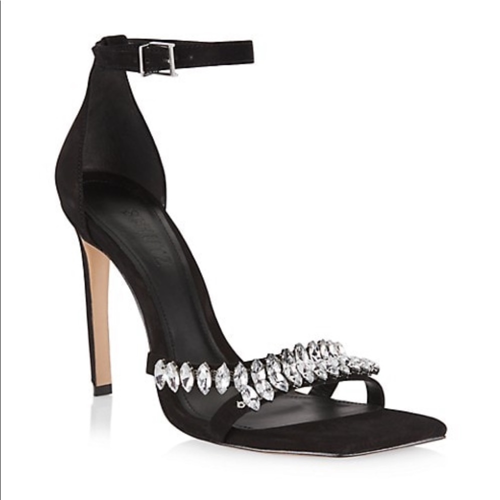 SCHUTZ Linsey Crystal Nubuck Sandals